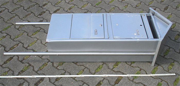 hq1 großer Briefkasten XXL groß Stahl verzinkt silber Burg Wächter Jumbo 942 Si