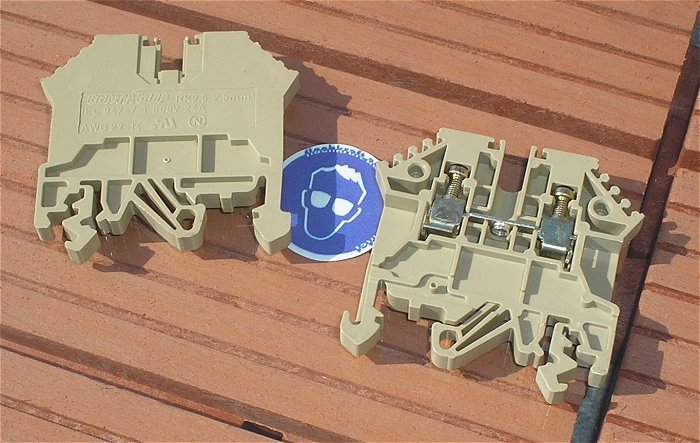 hq2 ca 50x Klemme Reihenklemme beige 2,5mm² Conta Clip RK 2,5