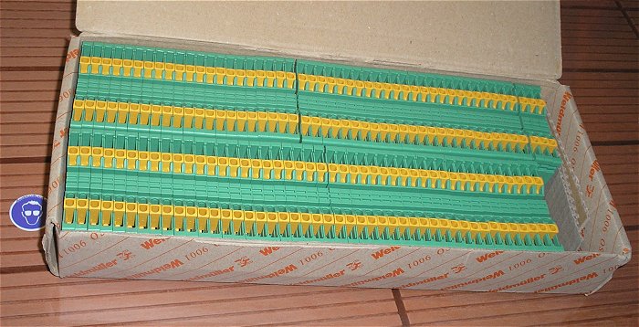 hq1 ca 93x Reihenklemme 2,5mm² PE Weidmüller IPE 2.5N EAN 4032248349678