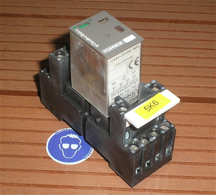 hq2 Relais 24V Volt DC 4x UM Kuhnke Quattro 114A4 24VDC NFL ES 15 4N