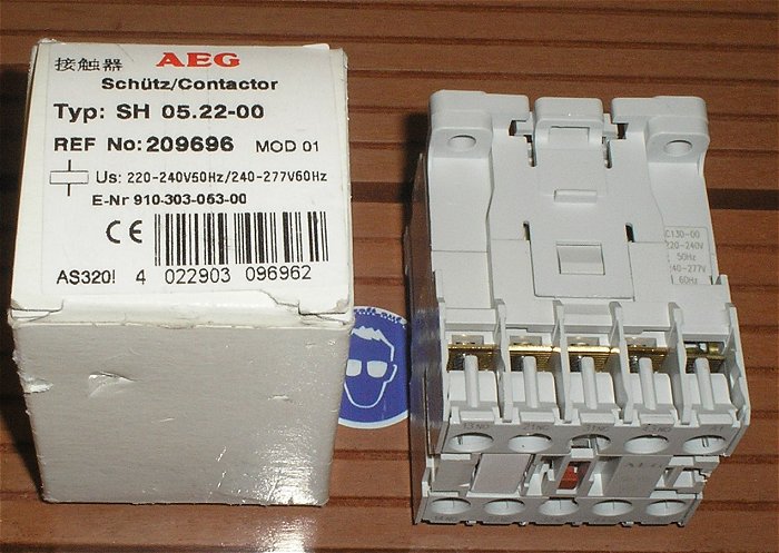 hq1 Schütz 230V Volt AC 2S2Ö AEG SH 05.22-00 EAN 4022903096962