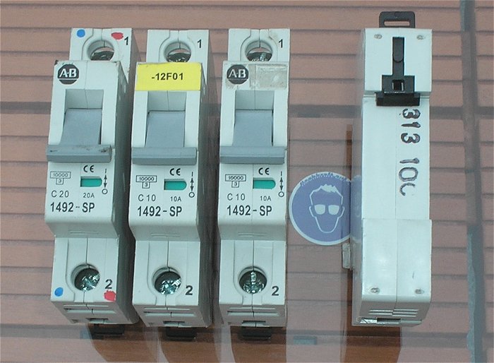 hq1 10x Leitungsschutzschalter LSS Automat Sicherung C10 A Ampere AB 1492-SP
