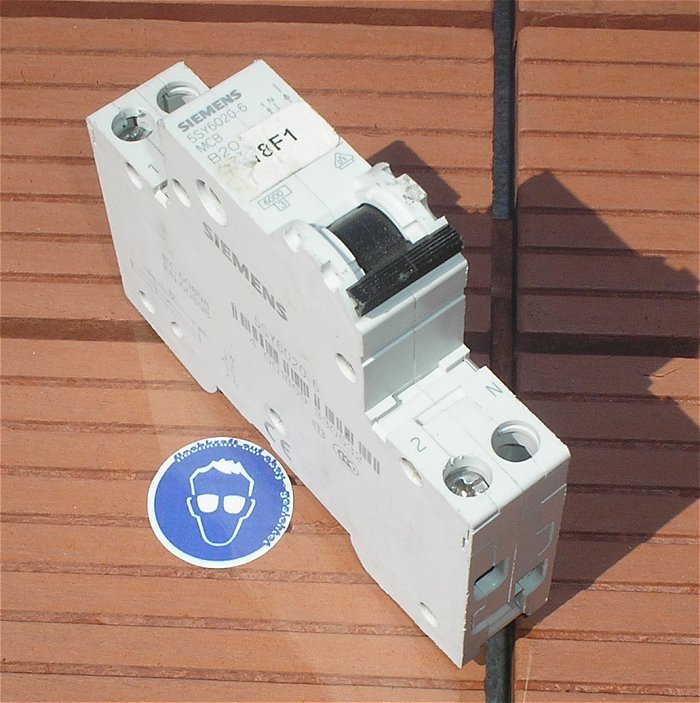 hq Leitungsschutzschalter LSS Automat Sicherung B20 A 2polig Siemens 5SY6020-6