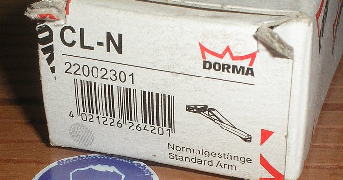 hq1 Gestänge Normalgestänge Standard Arm Dorma CL-N 22002301 EAN 4021226264201