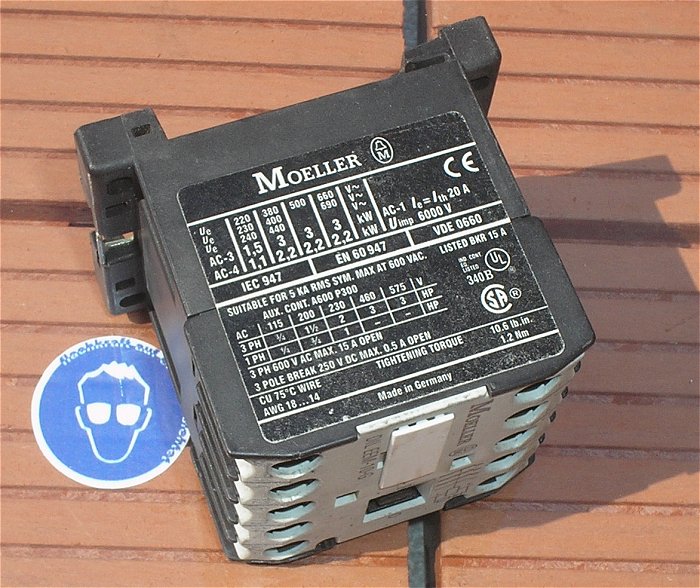 hq1 Schütz 24V Volt DC 3S + 1S Moeller DILEEM DIL EEM-10-G