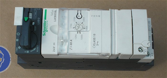 hq1 Steuereinheit Schneider LUCB05BL 1,25-5,0A 1,25A 24V DC und Grundgerät LUB12