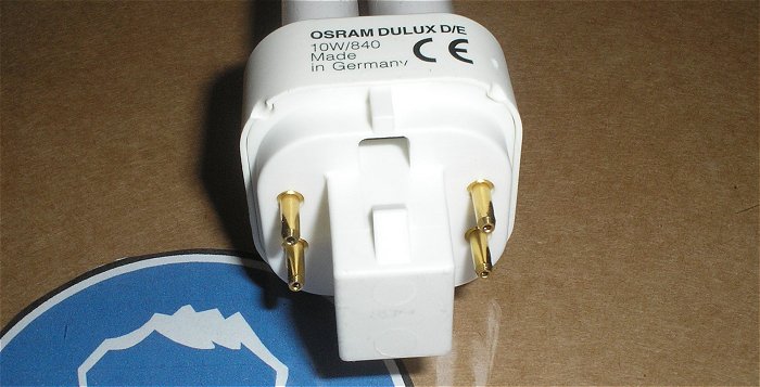 hq2 10x Leuchtstoffröhre 10W Watt 840 G24q-1 Osram Dulux D⁄ E coolwhite EAN 4050300017587