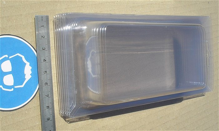 hq2 ca 100x Blisterverpackung Schiebeblister Sichtverpackung Blase ca 65x140mm 30mm