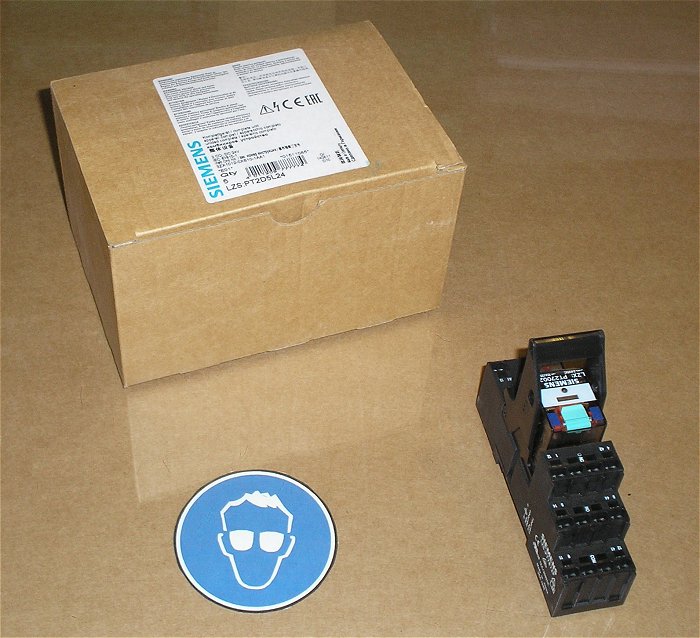 hq 1x Relais + Sockel 24V Volt DC Komplettgerät Siemens LZS: PT2D5L24 EAN 4011209777774