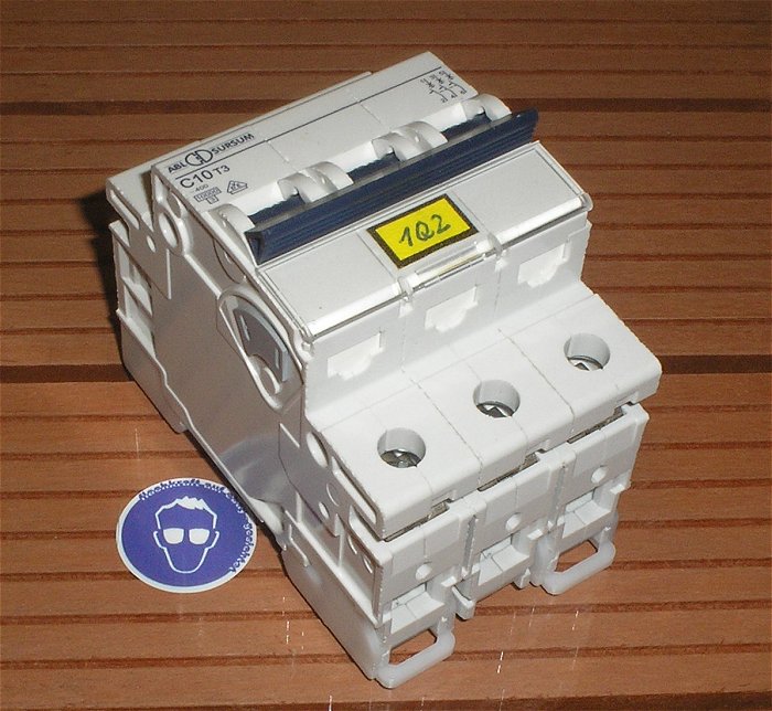 hq Leitungsschutzschalter LS Automat Sicherung C10 10A Ampere 3polig ABL Sursum