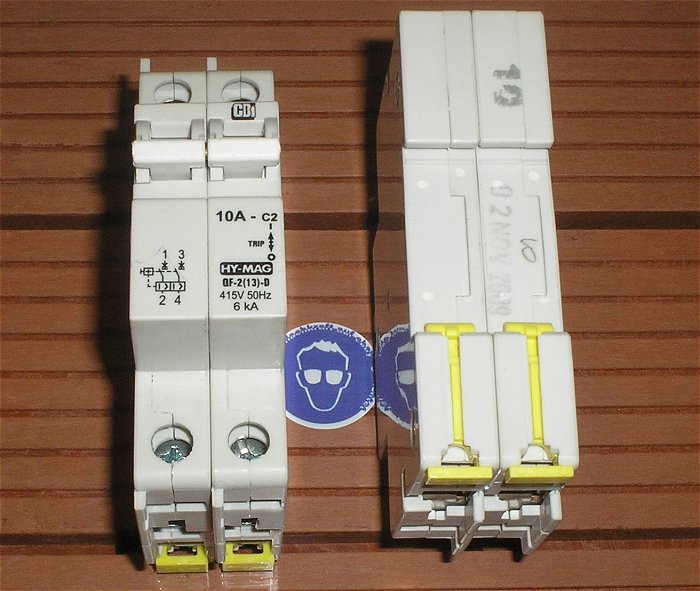 hq1 Sicherung Sicherungsautomat 10A Ampere 2polig CBI QFB 2P C2 28210