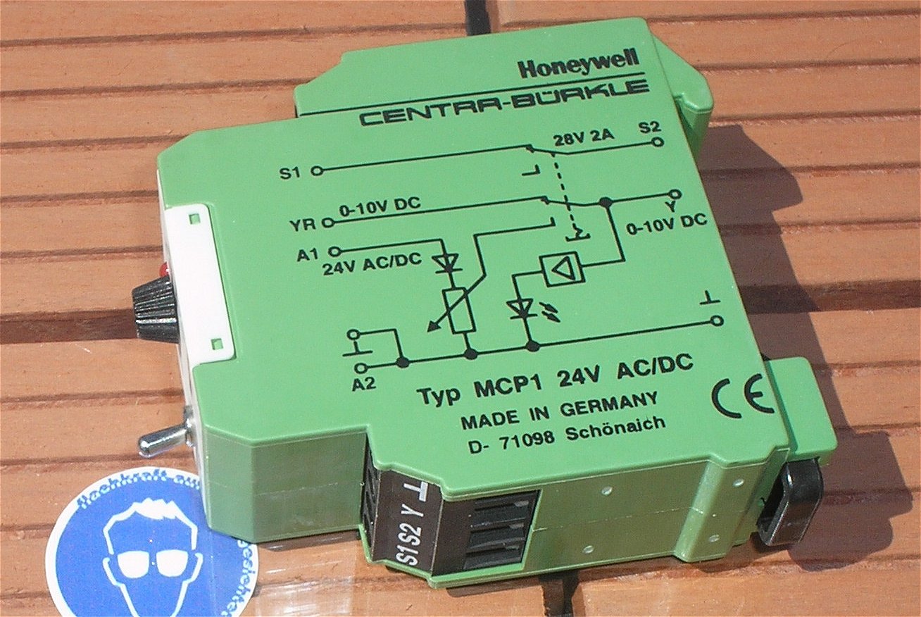 hq2 Relais 24V Volt AC DC Schwelle 0-10V Honeywell Centra Bürkle MCP1