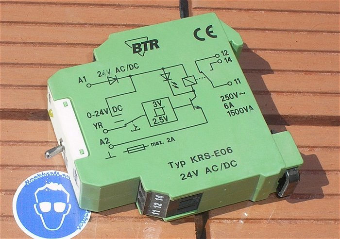 hq1 Schnittstellenmodul Koppelbaustein Relais 24V AC DC BTR KRS-E06