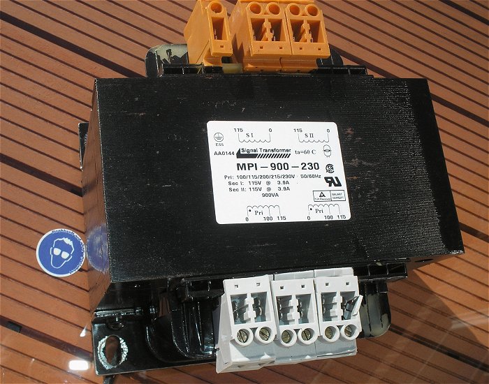 hq4 Trafo 2x115V oder 230V Volt AC auf 2x 115V oder 230V 900VA MPI