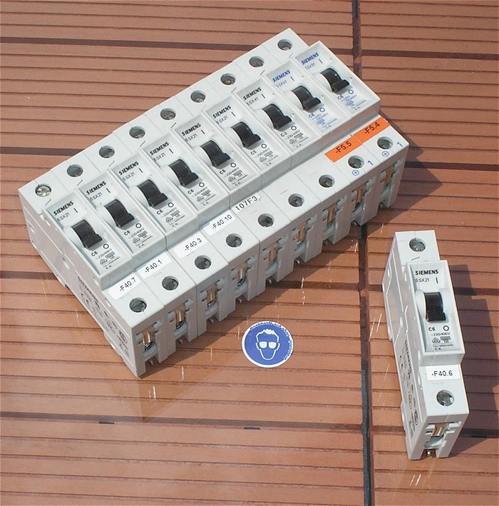 hq 10x Leitungsschutzschalter LSS Automat Sicherung C6 6A Ampere Siemens
