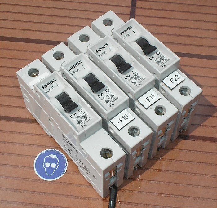 hq 4x Leitungsschutzschalter LSS Automat Sicherung C10 10A Ampere Siemens