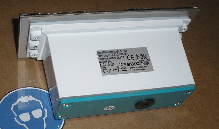 hq1 LED Einbauleuchte UP Unterputz Eurolite 16x LED rot 230V Volt AC ca 170x68x87mm