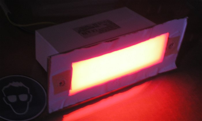 hq2 LED Einbauleuchte UP Unterputz Eurolite 16x LED rot 230V Volt AC ca 170x68x87mm