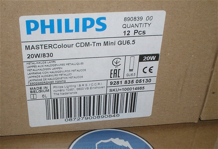 hq3 Entladungslampe 20W Watt GU6.5 830 CDM-Tm Mini Philips EAN 8727900890839