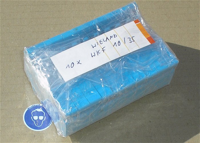 hq3 10x Klemme Reihenklemme 10mm² blau Wieland WKF 10 35 BL
