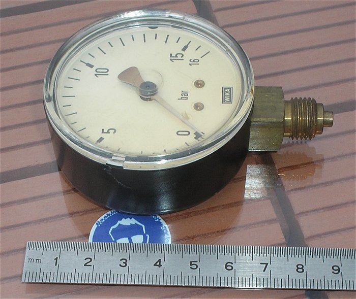 hq2 Druckanzeige Manometer analog 0-16bar ca 60mm Wika