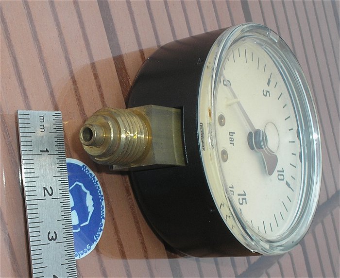 hq3 Druckanzeige Manometer analog 0-16bar ca 60mm Wika