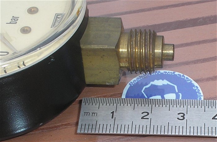 hq4 Druckanzeige Manometer analog 0-16bar ca 60mm Wika