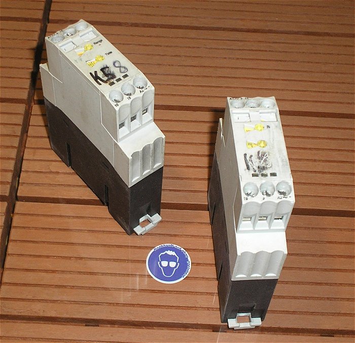 hq 2x Zeitrelais 24-230V AC DC 0,05s-100h Moeller ETR-4-11-A 411A