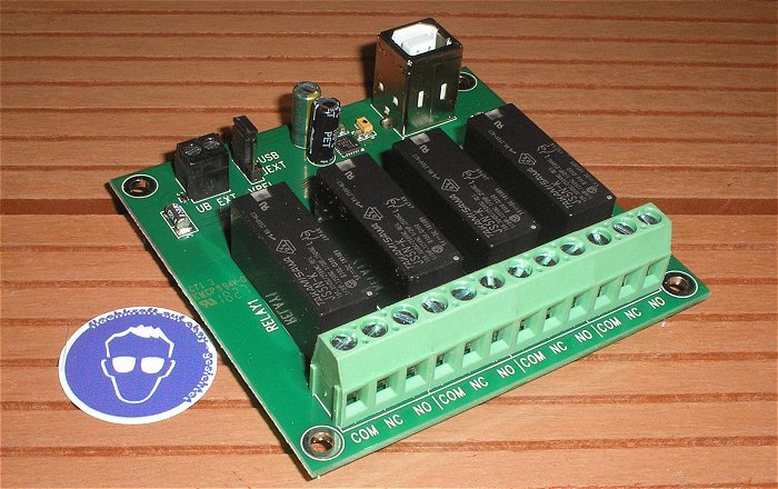 hq1 4 Kanal Relais Schalt Karte Platine Conrad Relay Board 5V DC USB