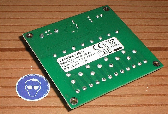 hq2 4 Kanal Relais Schalt Karte Platine Conrad Relay Board 5V DC USB