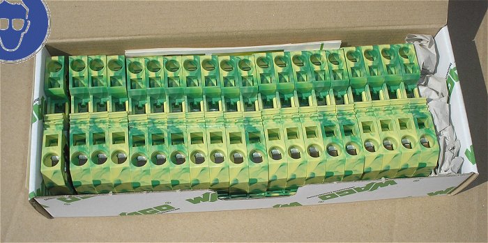 hq1 ca 20x Klemme Reihenklemme grün gelb 16mm² 16,0 qmm Wago 283-907 EAN 4045454084561