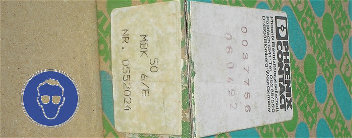 hq2 ca 50x Klemme Reihenklemme grau Phoenix Contact MBK 6⁄ E 0552024