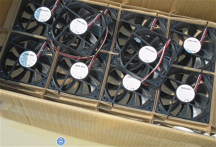 hq4 Lüfter Ventilator ca 120mm 12cm 12V Volt DC 0,25A schwarz NMB MAT