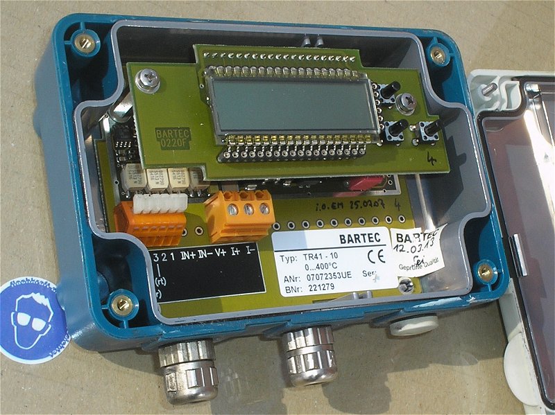hq4 2x Messumformer ohne Sensor Bartec Thermophil TR41-10 0-400°C