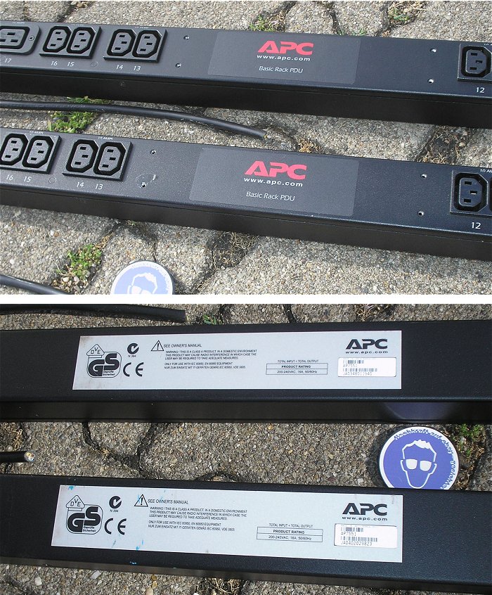 hq4 4x 160cm Stromverteiler Verteiler IEC Kaltgeräte Buchse Leiste APC