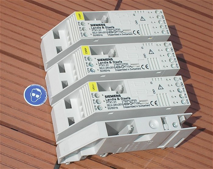 hq1 3x Modul Siemens Landis Staefa PTX1.01 1x Netzklemmenblock PTX1.00