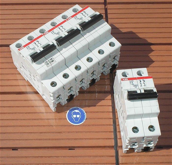 hq 4x Leitungsschutzschalter LSS Automat Sicherung C6 A Ampere 2polig ABB S202