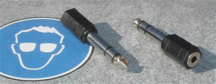 hq2 10m Audio Verbindungskabel Klinke 3,5mm Stereo Kabel + 2 Adapter 6,35mm Stecker