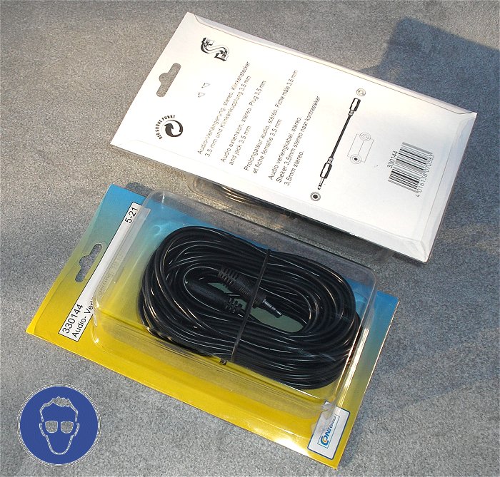 hq1 10m Meter Verbindungskabel Klinke 3,5mm Stereo Kabel Verlängerung Stecker Buchse