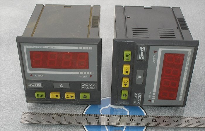 hq2 Prozessanzeige Anzeige Messgerät Strom 0-5A Ampere 230V Volt AC Zurc DC72