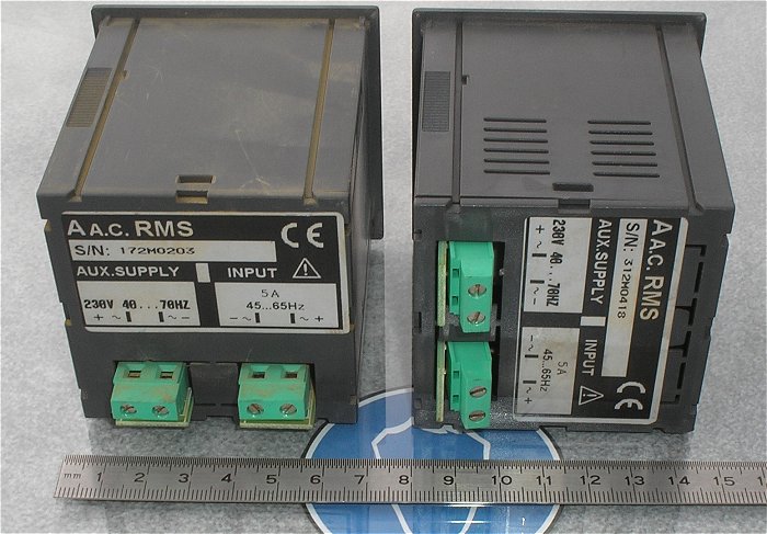 hq3 Prozessanzeige Anzeige Messgerät Strom 0-5A Ampere 230V Volt AC Zurc DC72