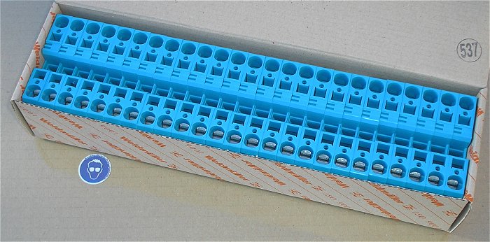 hq1 ca 25x Klemme Reihenklemme 16mm² Weidmüller ZDU 16BL EAN 4008190996772