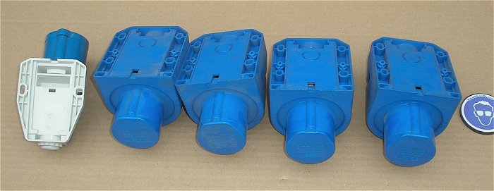 hq1 5x Steckdose Kupplung CEE 3polig blau 250V 16A 6h u.a Mennekes PCE