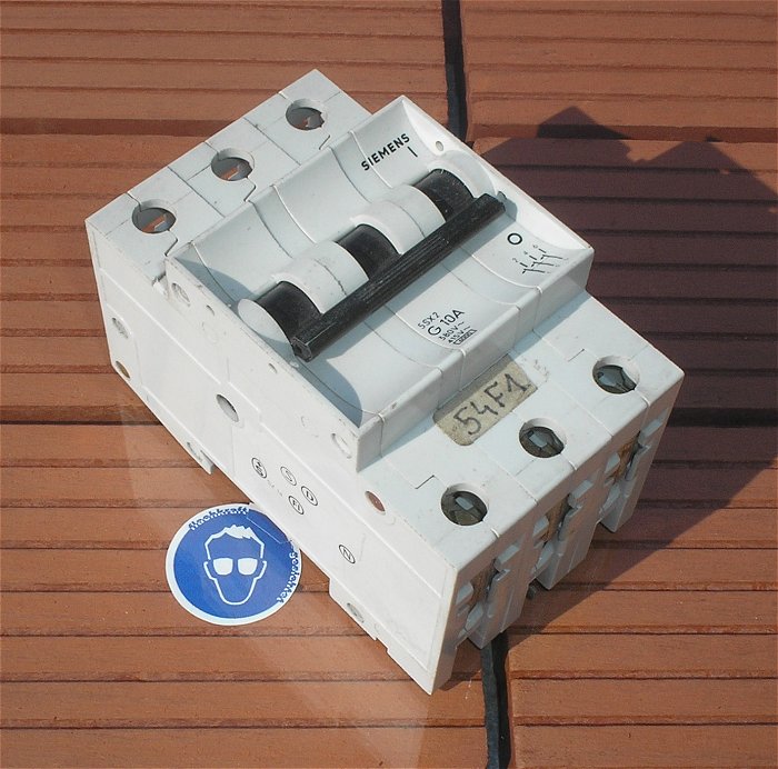 hq Leitungsschutzschalter LSS Automat Sicherung G10 10A Ampere 3polig Siemens
