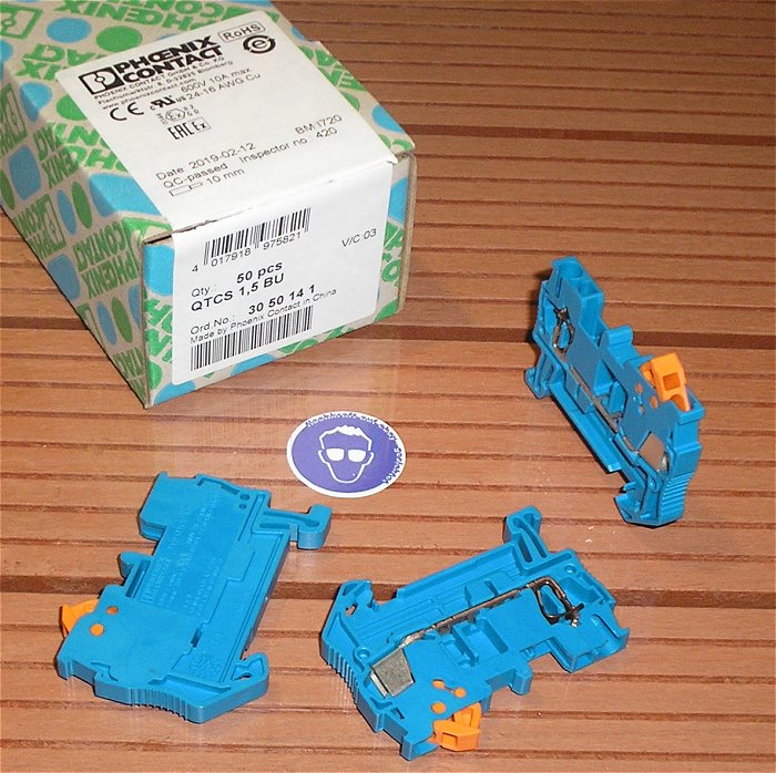 hq ca 50x Klemme Phoenix Contact QTCS1,5 BU 3050141 EAN 4017918975821