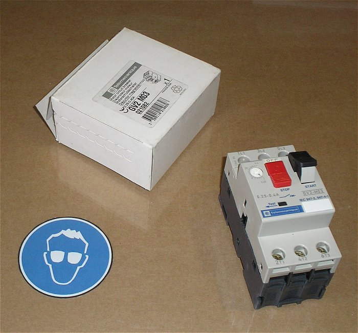 hq Motorschutzschalter 0,25-0,40A 0,4A Ampere Telemecanique GV2 M03 338911021082