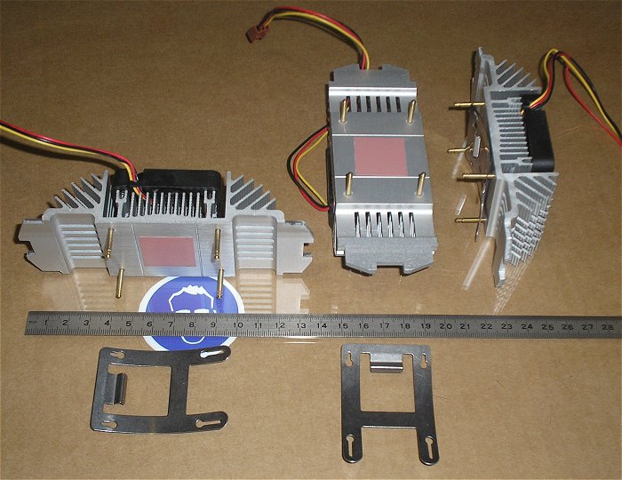 hq3 ca 50mm Lüfter Ventilator 12V Volt DC 1,4W 117mA + Alu Kühlkörper