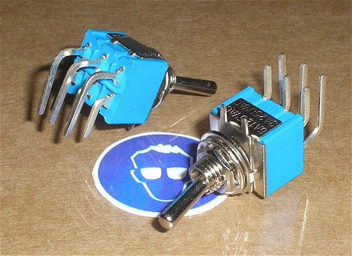 hq1 4x Mini Taster Miniatur Kipptaster 3A 2xUM Schalter nicht rastend