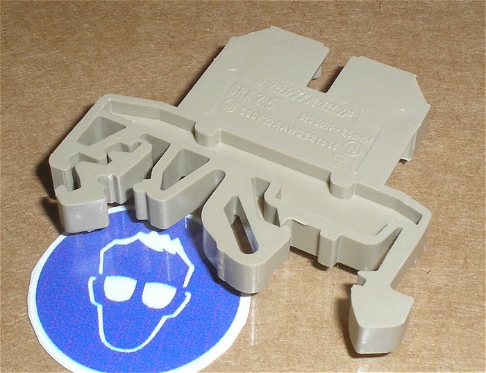 hq2 ca 50x Klemme Reihenklemme 2,5mm² qmm Conta Clip SRK 2.5 beige