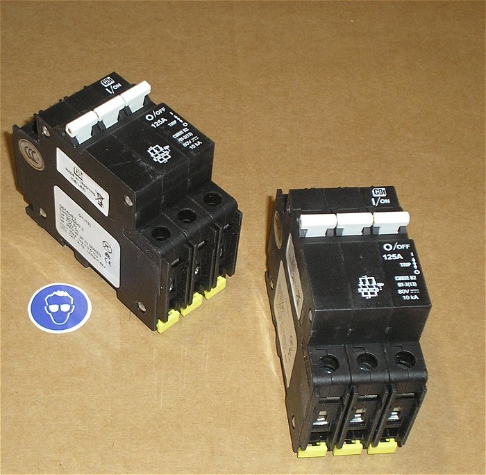 hq 1x Sicherung 125A Ampere 3polig CBI 125A Curve U2 QY-3(13) 80V DC